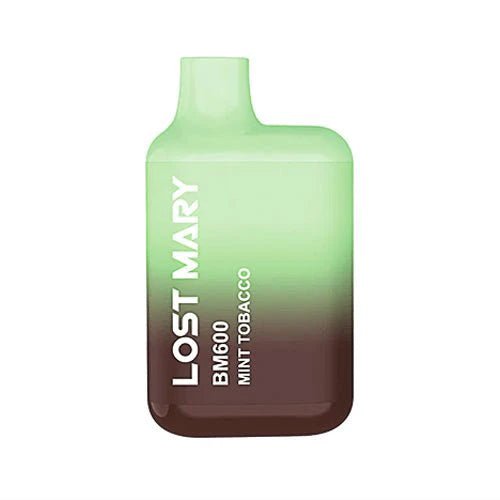 Lost Mary BM600 Mint Tobacco vape combining refreshing mint with classic tobacco flavour.