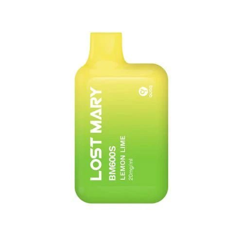 Lost Mary BM600 Lemon Lime vape with a zesty citrus blend of sharp lemon and tangy lime flavours.