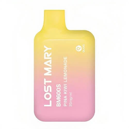 Lost Mary BM600 pod kit with Pina Kiwi Lemonade flavor for a tropical and citrusy vape.
