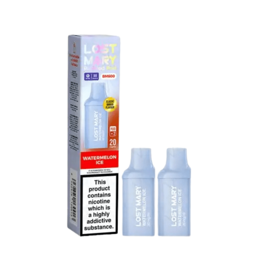 Lost Mary BM600 Prefilled Pods Pack of 2 - Eliquid Base - Watermelon Ice