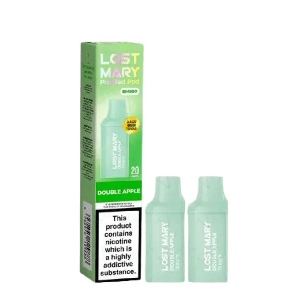 Lost Mary BM600 Prefilled Pods Pack of 2 - Eliquid Base - Double Apple