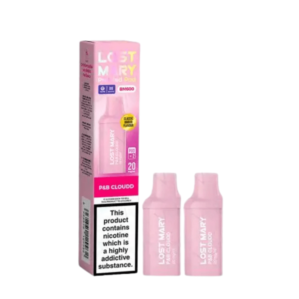 Lost Mary BM600 Prefilled Pods Pack of 2 - Eliquid Base - P & B Cloud