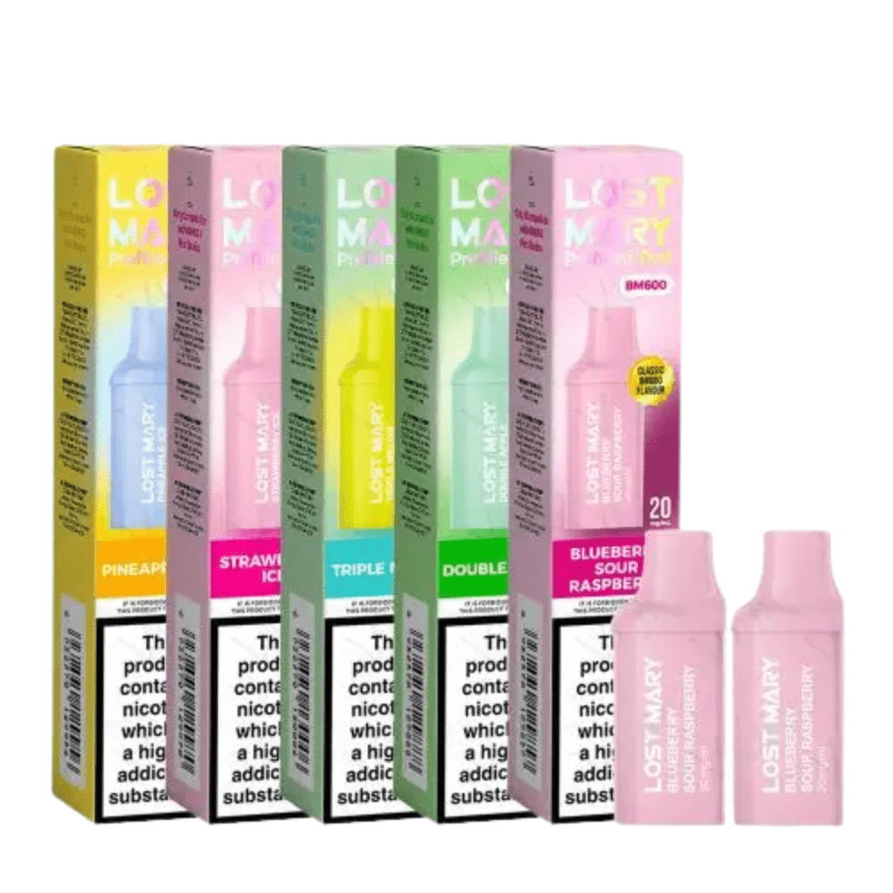 Lost Mary BM600 Prefilled Pods Pack of 2 - Eliquid Base - Blueberry Ice