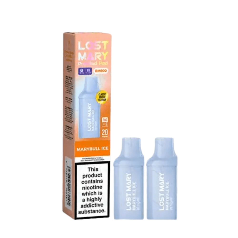 Lost Mary BM600 Prefilled Pods Pack of 2 - Eliquid Base - Marybull Ice