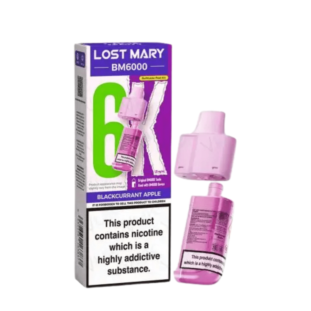 Lost Mary BM6000 Prefilled Pods - Eliquid Base - Blackcurrant Apple