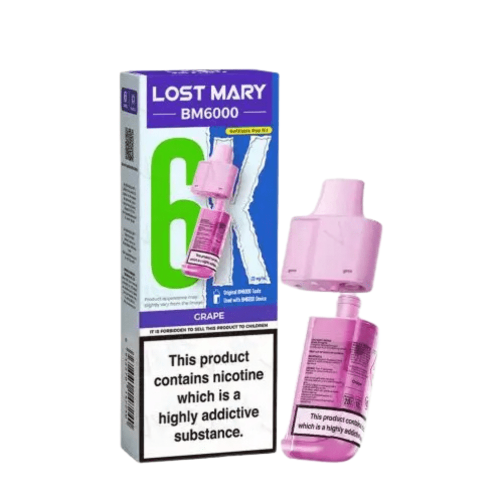 Lost Mary BM6000 Prefilled Pods - Eliquid Base - Grape