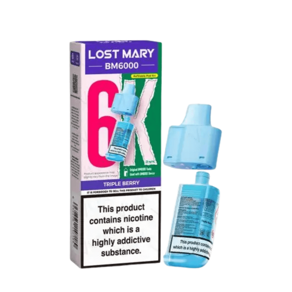 Lost Mary BM6000 Prefilled Pods - Eliquid Base - Triple Berry