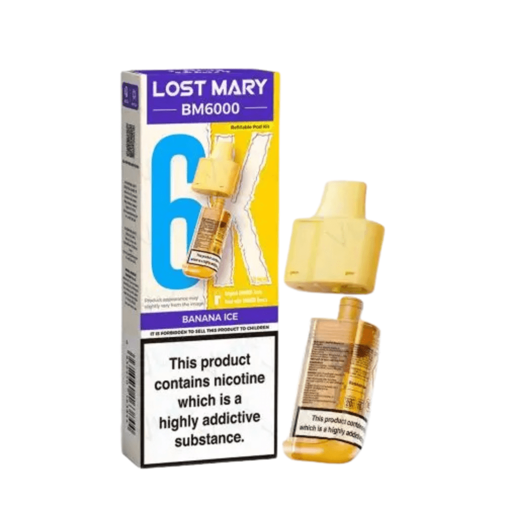 Lost Mary BM6000 Prefilled Pods - Eliquid Base - Banana Ice