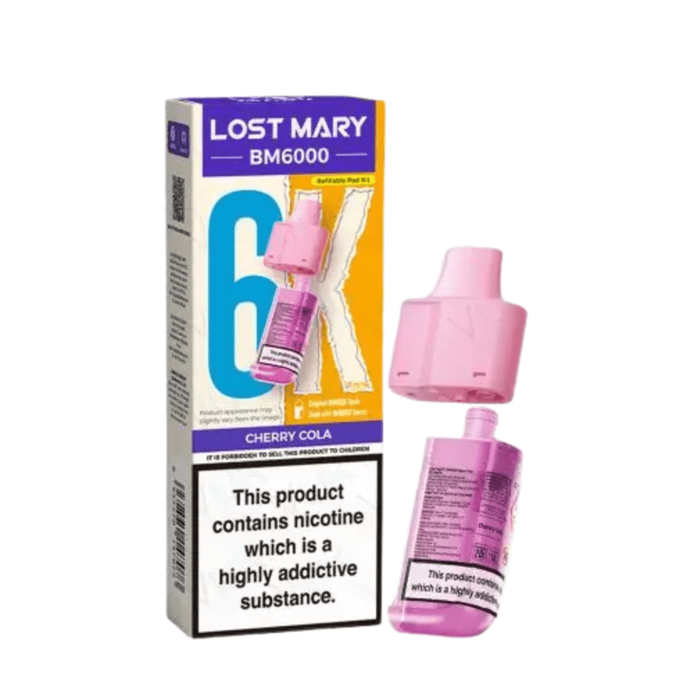 Lost Mary BM6000 Prefilled Pods - Eliquid Base - Cherry Cola