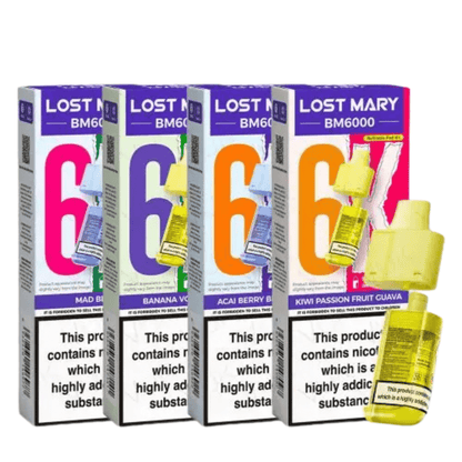Lost Mary BM6000 Prefilled Pods - Eliquid Base - Acai Berry Blueberry