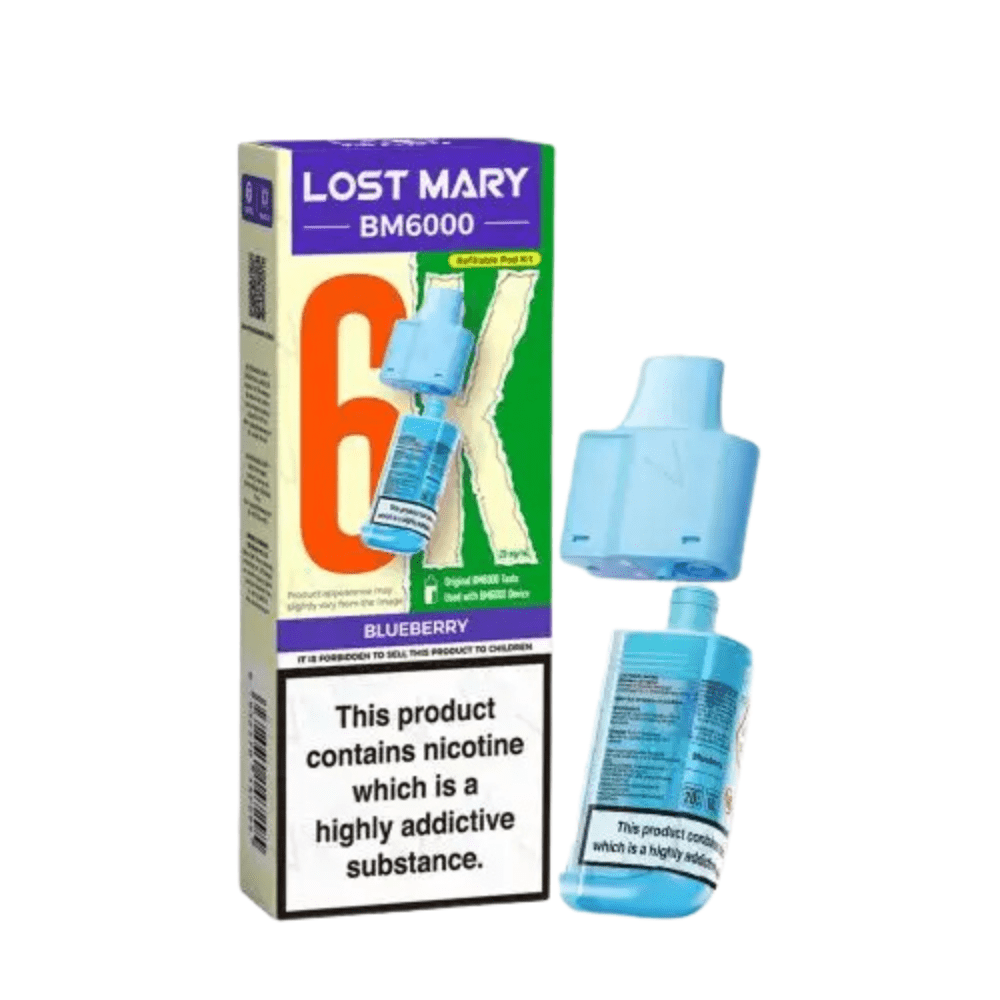 Lost Mary BM6000 Prefilled Pods - Eliquid Base - Blueberry