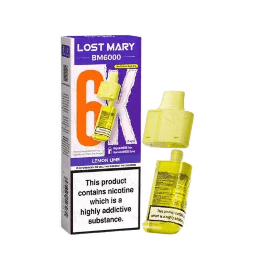 Lost Mary BM6000 Prefilled Pods - Eliquid Base - Lemon Lime