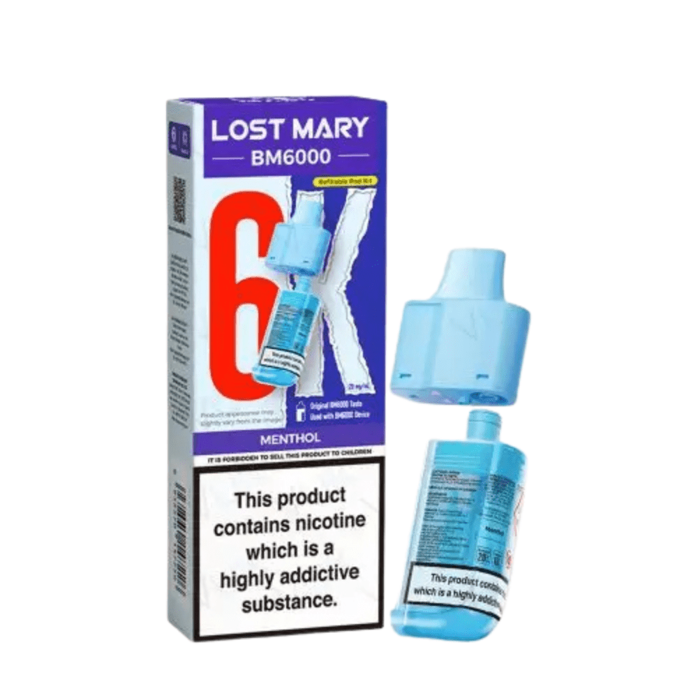 Lost Mary BM6000 Prefilled Pods - Eliquid Base - Menthol