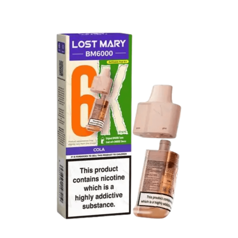 Lost Mary BM6000 Prefilled Pods - Eliquid Base - Cola