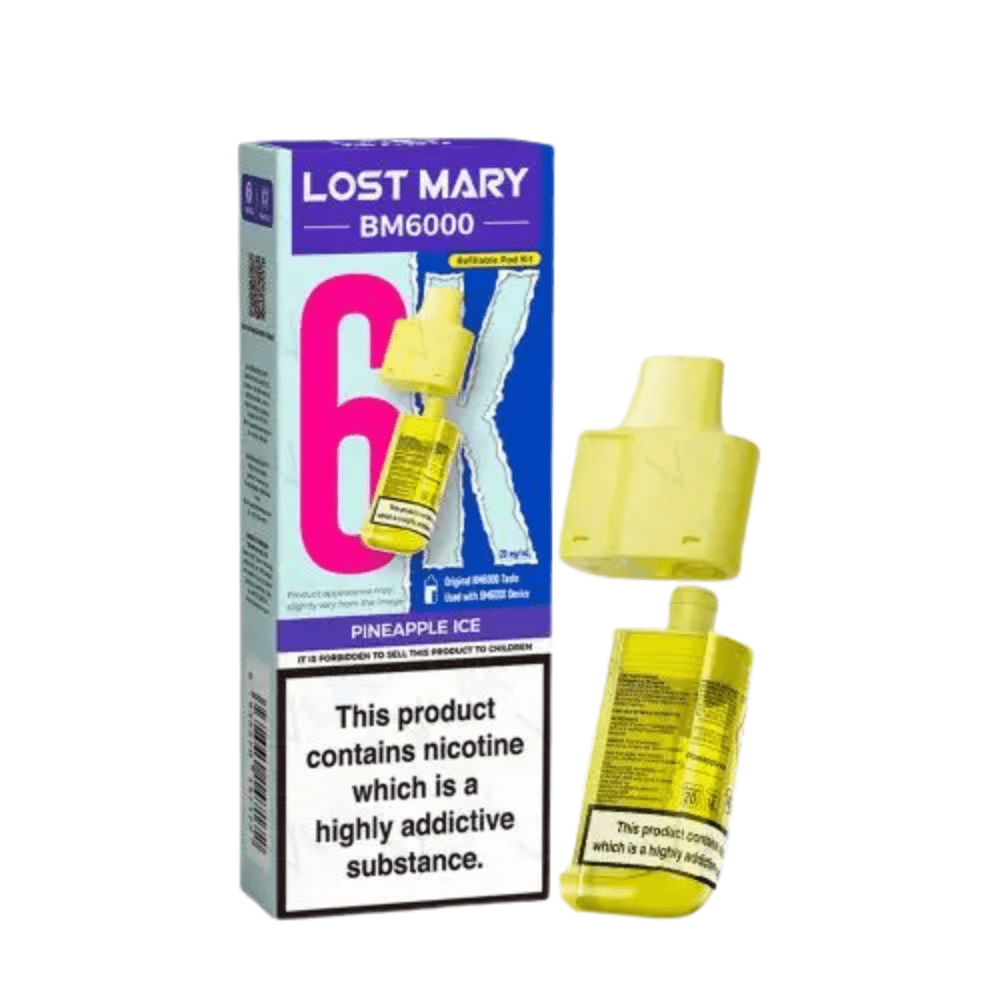 Lost Mary BM6000 Prefilled Pods - Eliquid Base - Pineapple Ice