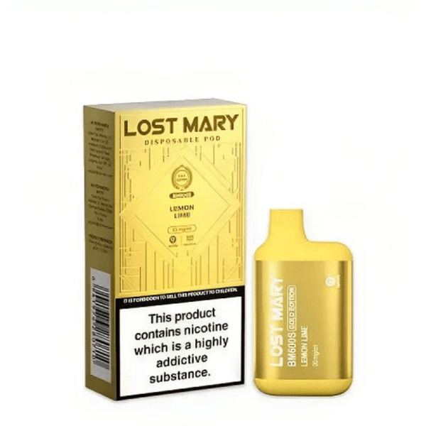 gold bar lemon lime disposable vape Lemon Lime Bullet Bar 600: A Zesty Alternative for Smokers main image 1