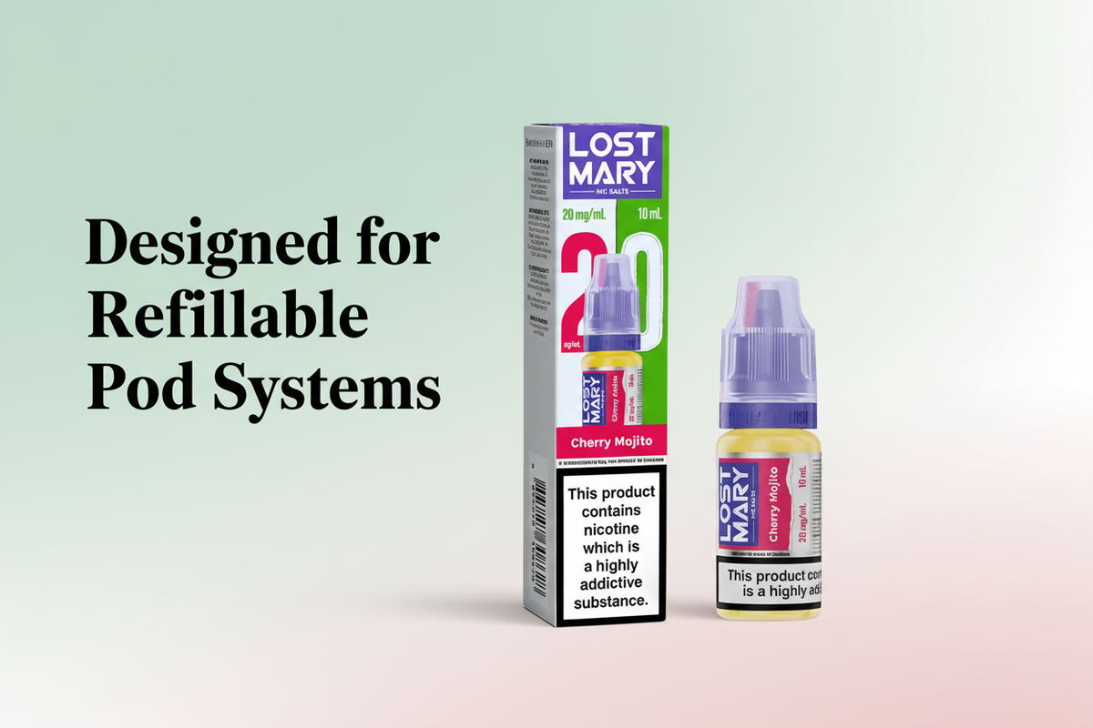 Designed for Refillable Pod Systems