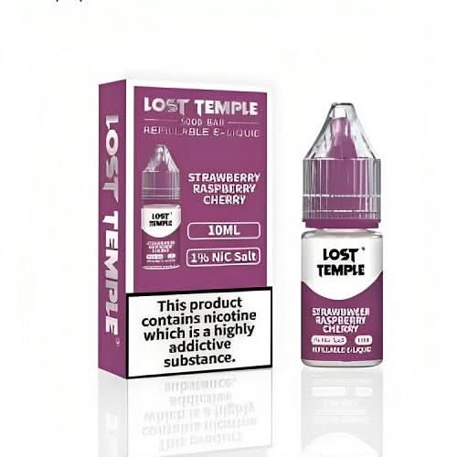 Lost Temple Nic Salts 10ml - Box Of 10  - Strawberry Raspberry Cherry