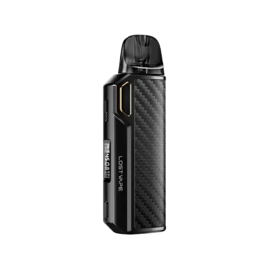 Lost Vape Thelema Elite DM45 Pod Vape Kit - Eliquid Base - Black Carbon