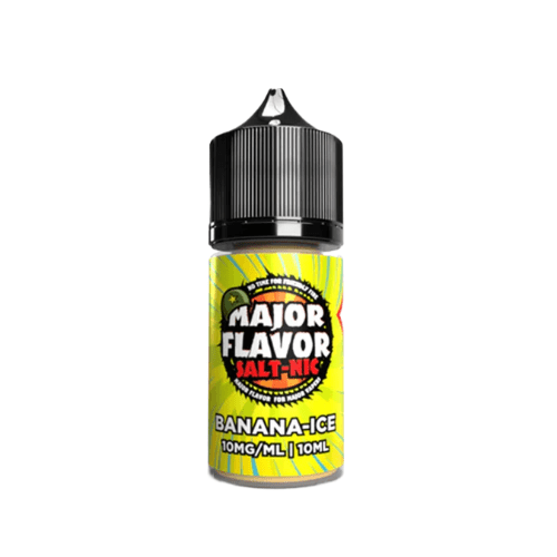 Major Flavor Nic Salts 10ml - Pack of 5 - Eliquid Base - Banana Ice