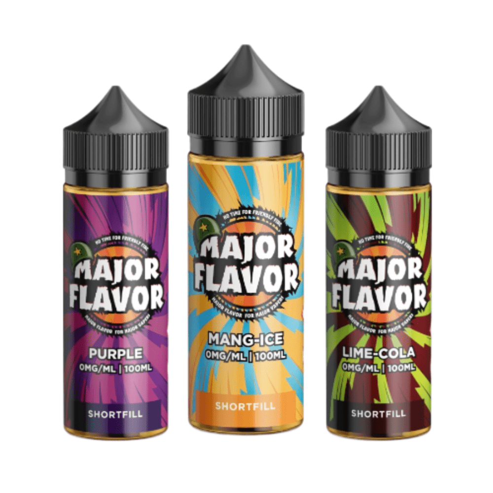 Major Flavor Shortfill 100ML E Liquid ,