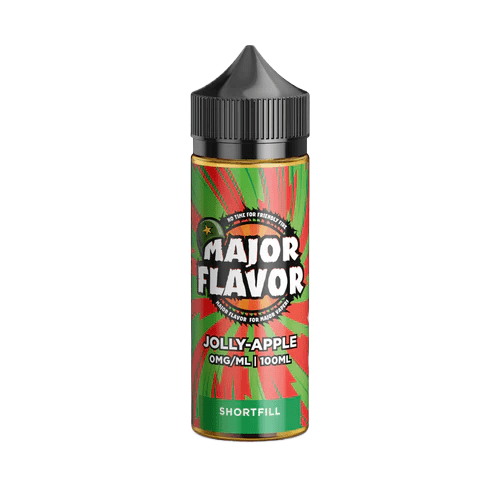 Major Flavor Shortfill 100ML E Liquid ,Jolly - Apple