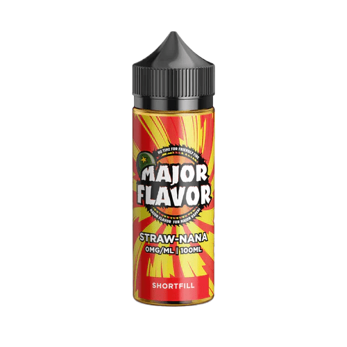 Major Flavor Shortfill 100ML E Liquid , Straw - Nana