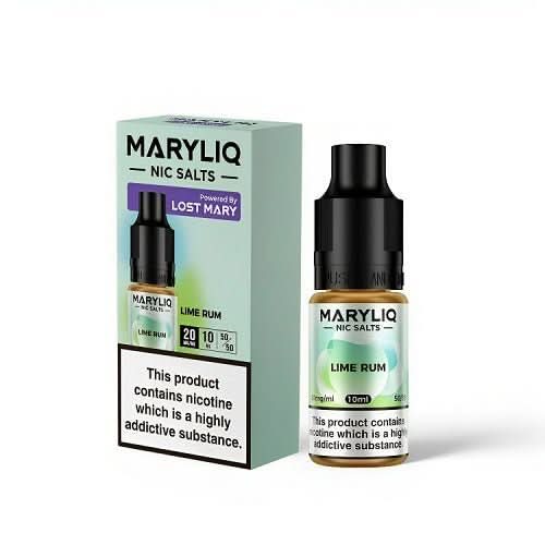 Maryliq 10ml Nic Salt E - Liquid - Pack of 10 - Eliquid Base - Lime Rum
