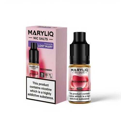 Maryliq 10ml Nic Salt E - Liquid - Pack of 10 - Eliquid Base - Red Cherry