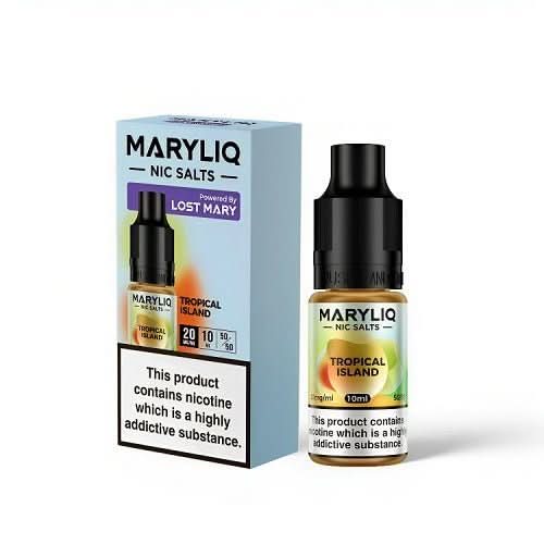 Maryliq 10ml Nic Salt E - Liquid - Pack of 10 - Eliquid Base - Tropical Island