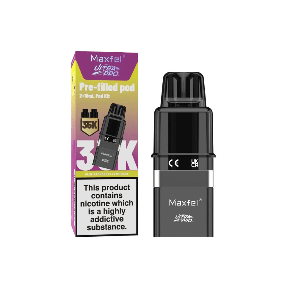 Maxfel Ultra Pro 35K Refill Pods - Eliquid Base - Blue Razz Lemonade