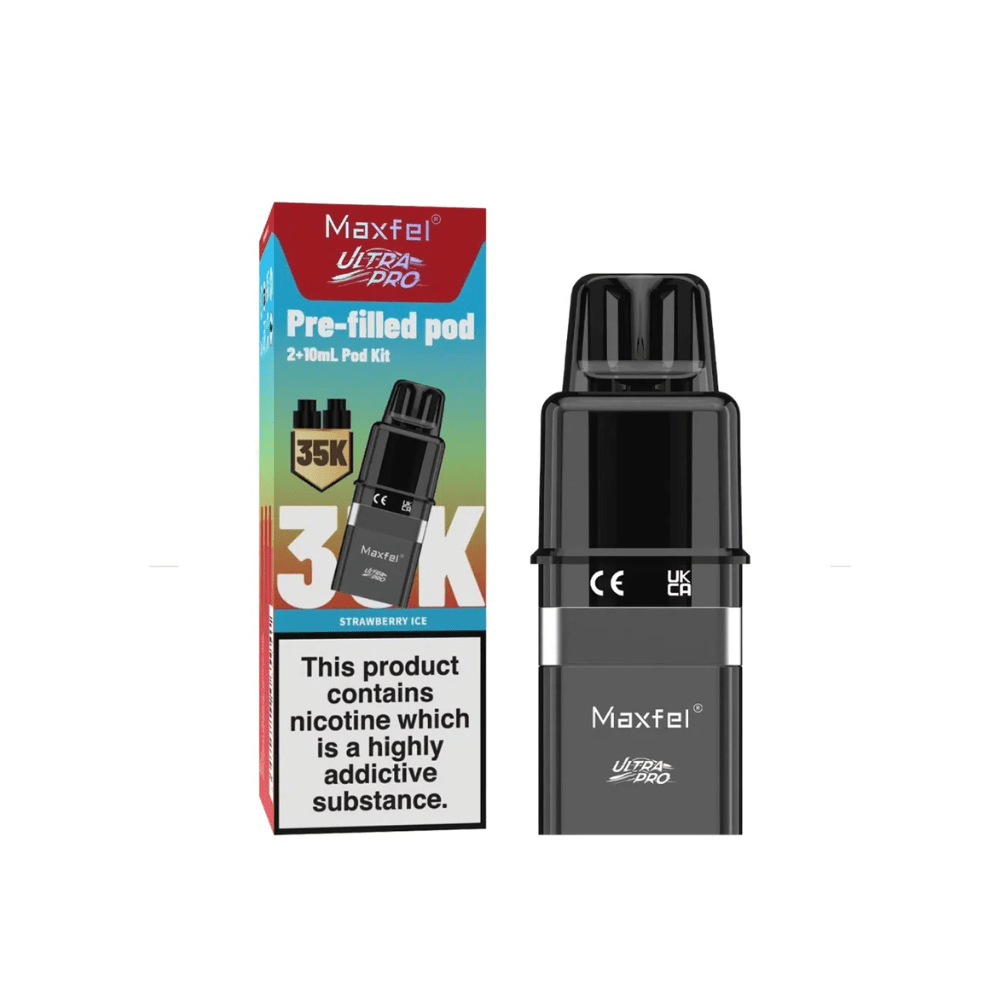 Maxfel Ultra Pro 35K Refill Pods - Eliquid Base - Strawberry Ice