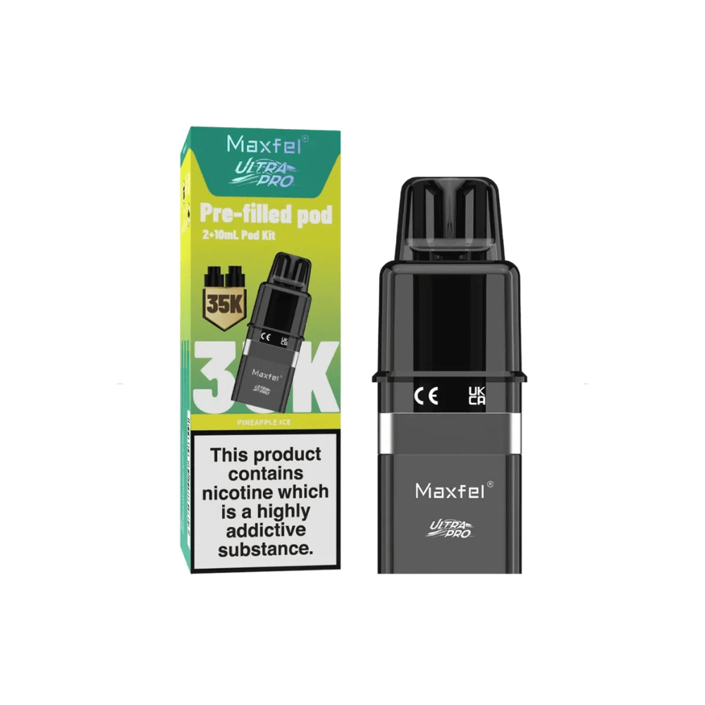 Maxfel Ultra Pro 35K Refill Pods - Eliquid Base - Pineapple Ice