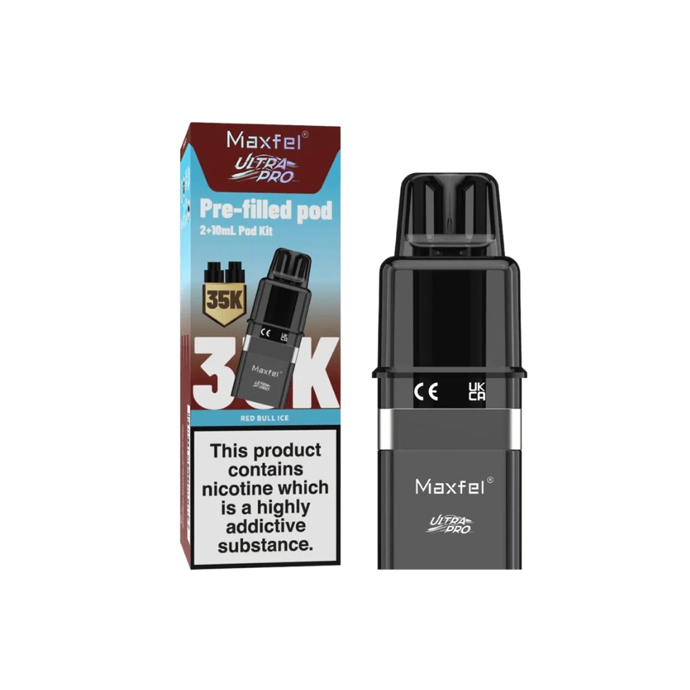 Maxfel Ultra Pro 35K Refill Pods - Eliquid Base - Red Bull Ice