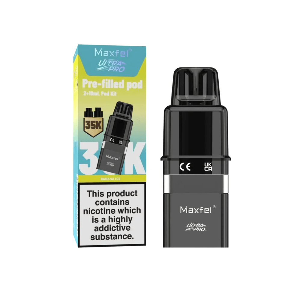 Maxfel Ultra Pro 35K Refill Pods - Eliquid Base - Banana Ice