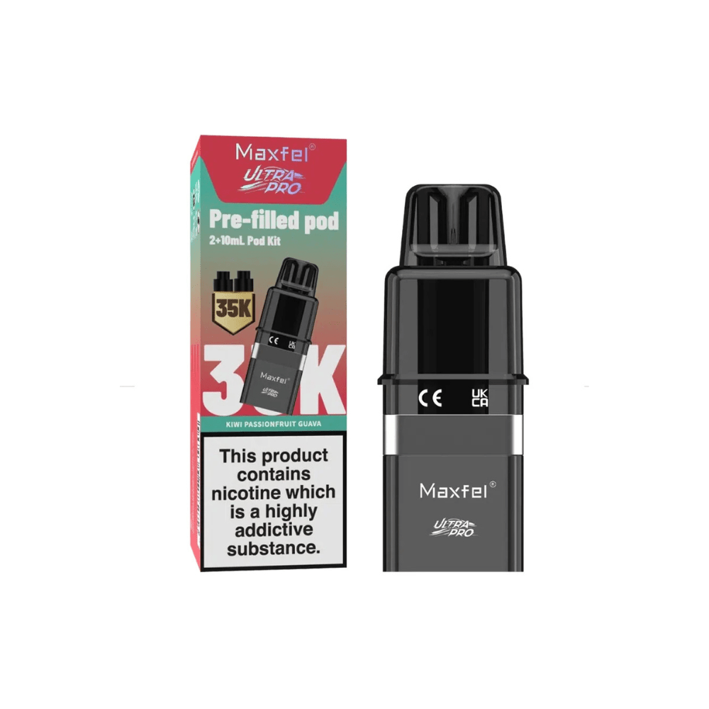 Maxfel Ultra Pro 35K Refill Pods - Eliquid Base - Kiwi Passion Fruit Guava