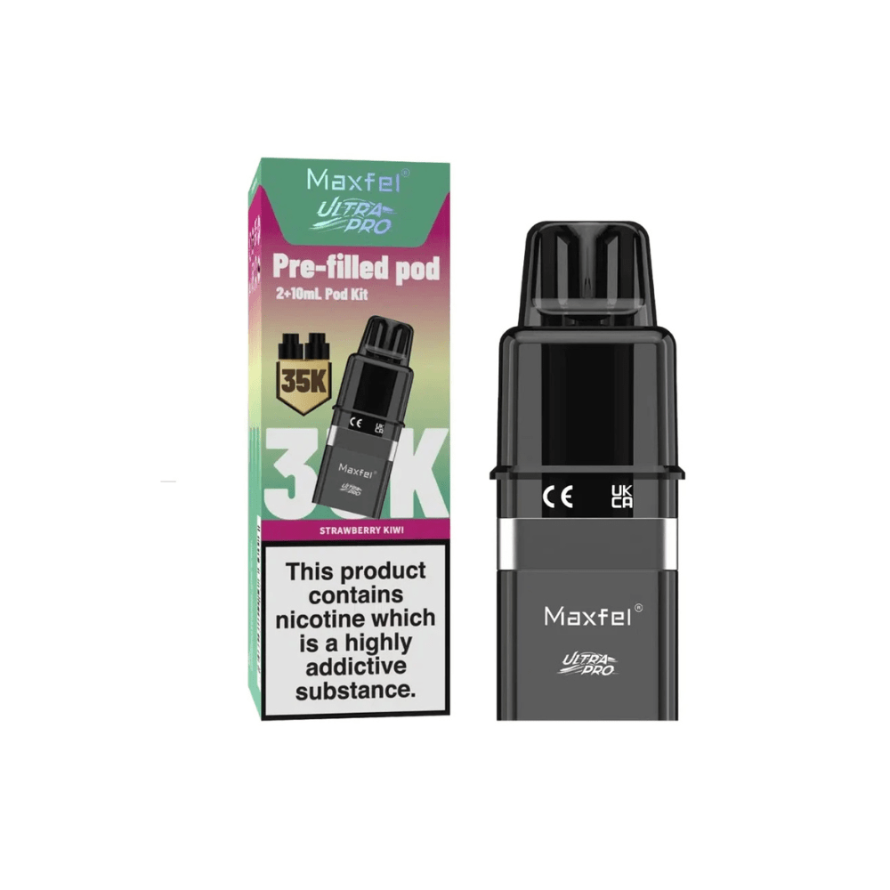 Maxfel Ultra Pro 35K Refill Pods - Eliquid Base - Strawberry Kiwi