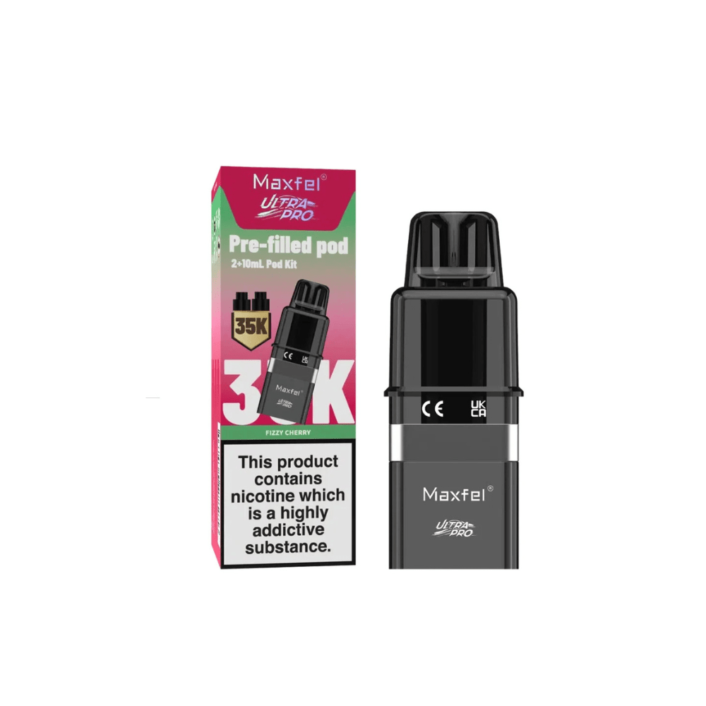 Maxfel Ultra Pro 35K Refill Pods - Eliquid Base - Fizzy Cherry