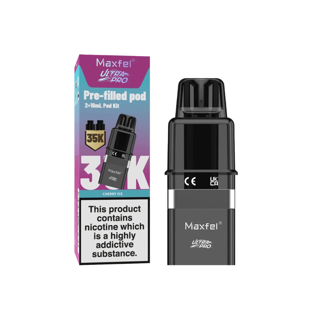 Maxfel Ultra Pro 35K Refill Pods - Eliquid Base - Cherry Ice