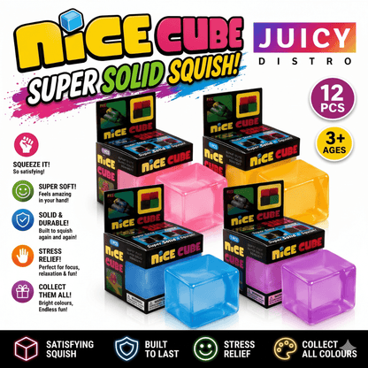 Nice Cube Super Solid Squish Stress Relief Sensory Fidget Cube Toy - Vapewholesalesupplier