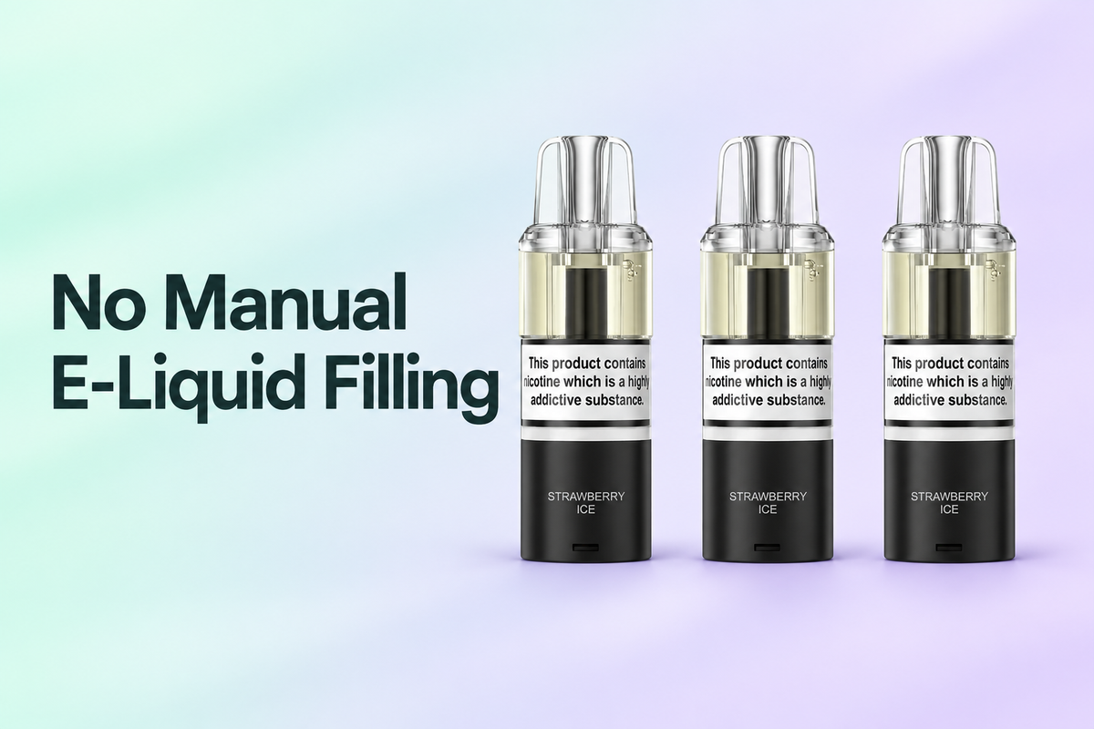 No Manual E-Liquid Filling