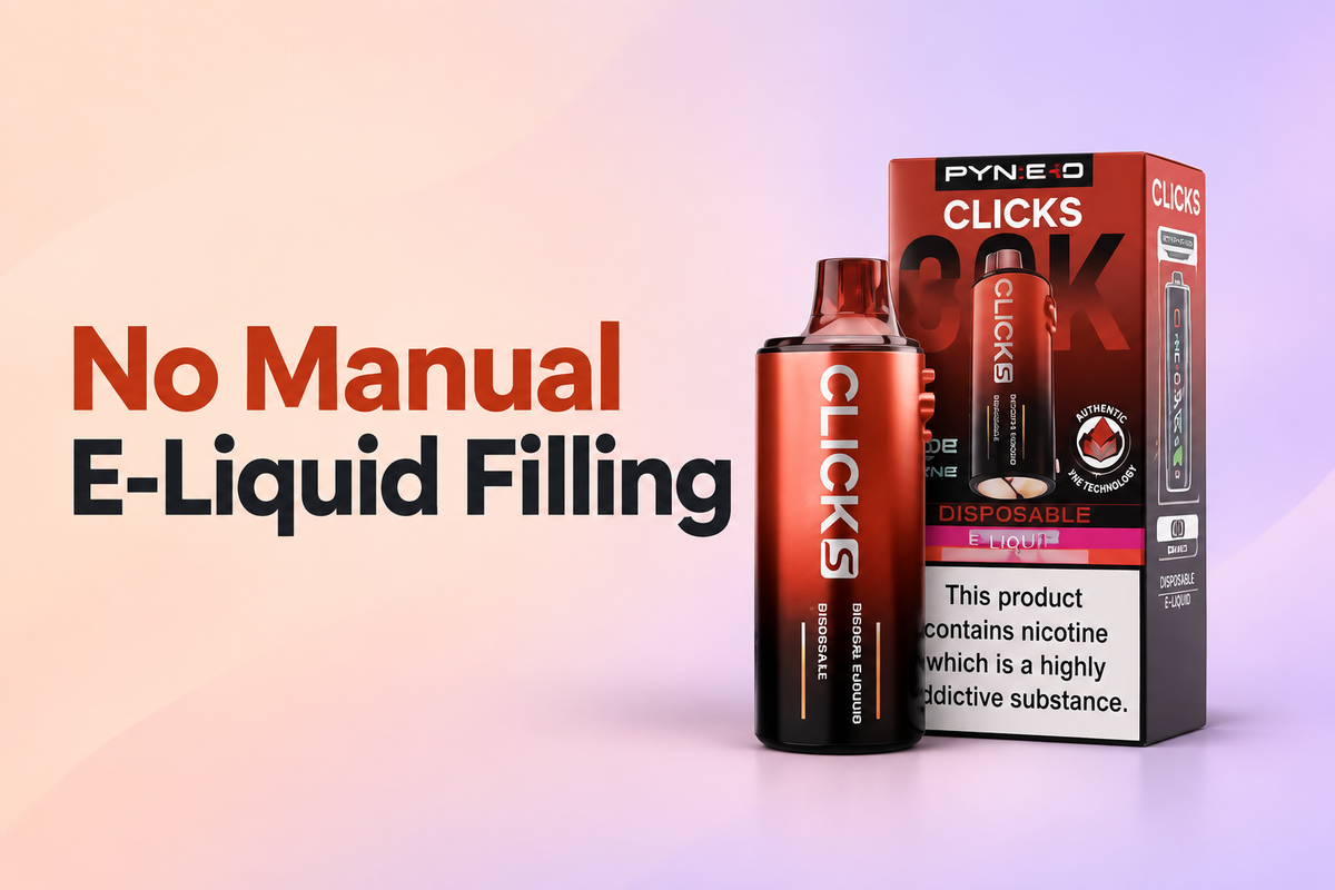 No Manual E-Liquid Filling