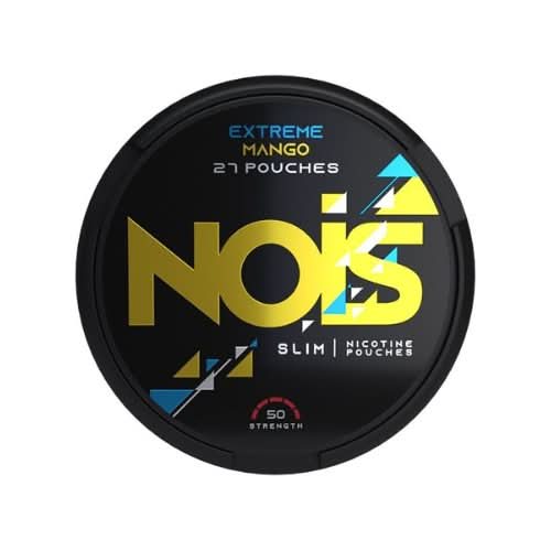 Nois Nicotine Pouches Cool Strong Pack of 5, featuring icy menthol flavour with high nicotine strength in discreet, tobacco-free round pouch cans.
