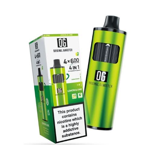 OG 2400 Puffs 4 in 1 Disposable Vape Device- 20MG - Eliquid Base OG 2400 Puffs 4 in 1 Disposable Vape Device- 20MG - Eliquid Base