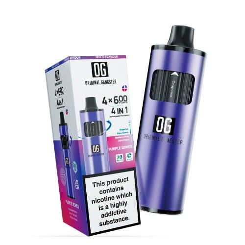 OG 2400 Puffs 4 in 1 Disposable Vape Device  -Purple Series