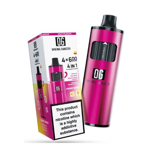 OG 2400 Puffs 4 in 1 Disposable Vape Device  -Cherry Series