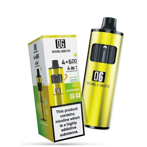 OG 2400 Puffs 4 in 1 Disposable Vape Device  -Lemon & Lime