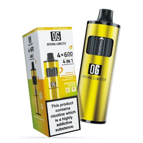 OG 2400 Puffs 4 in 1 Disposable Vape Device  -Pineapple Series