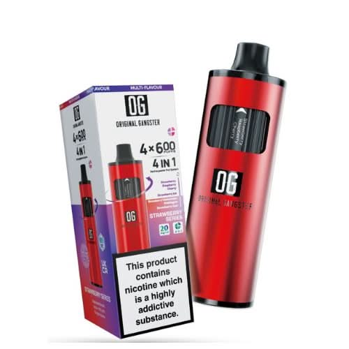 OG 2400 Puffs 4 in 1 Disposable Vape Device  -Strawberry Series