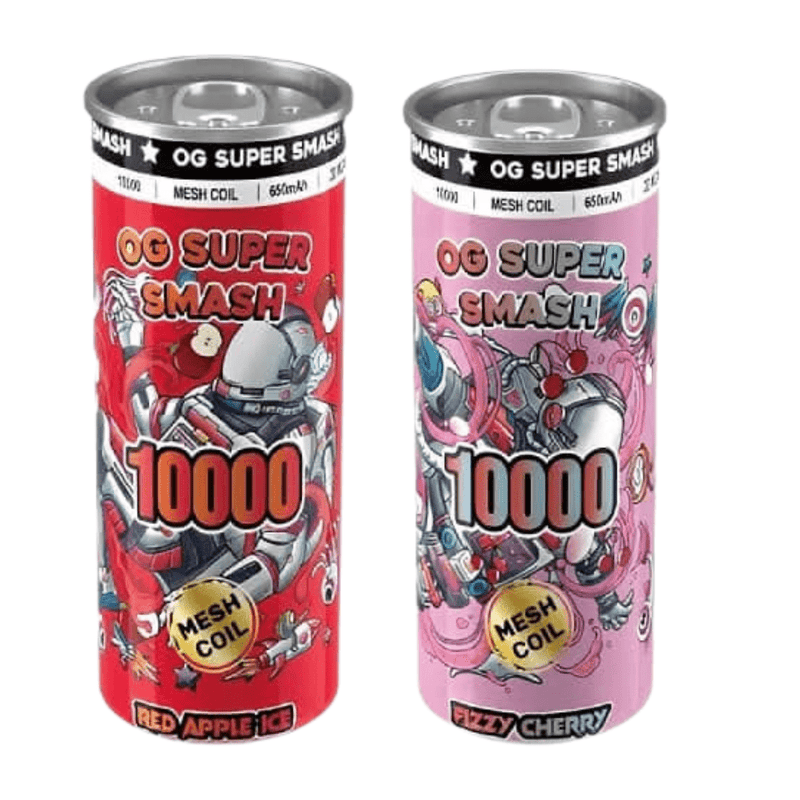 OG Super Smash 10000 Disposable Vape Device - Eliquid Base - Blue Razz Cherry